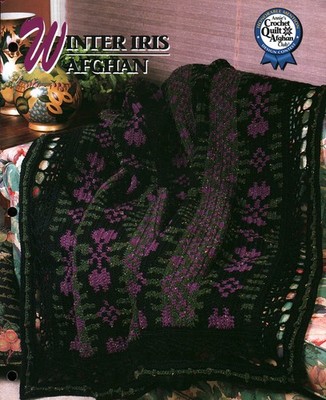 Winter Iris Afghan | Annie's Crochet Quilt Afghan Club 02213-1-01