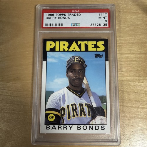 1986 TOPPS TRADED #11T BARRY BONDS ROOKIE RC PSA 9