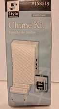 WIRED DOORBELL CHIME KIT WITH 2 LIGHTED WHITE BUTTONS & 16V TRANSFORMER 🔺