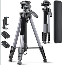CAMBOFOTO 74 Aluminum Camera Tripod Heavy Duty Professional Tripod Stand for