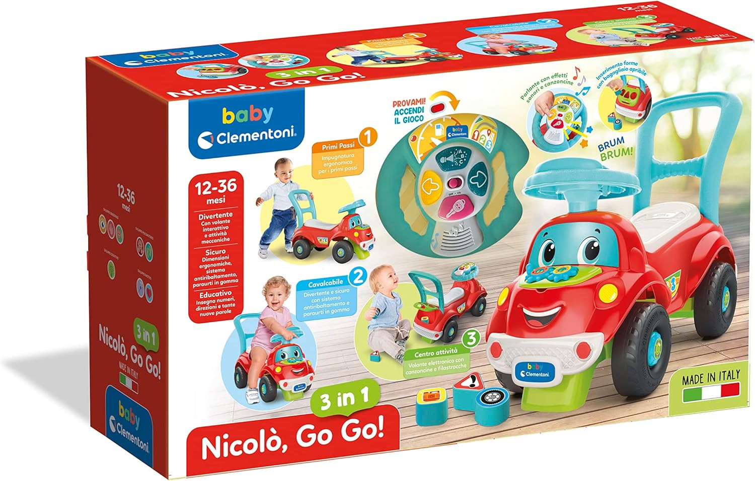 Nicolò Go Go 3 in 1 - Macchinina per Bambini foto 2