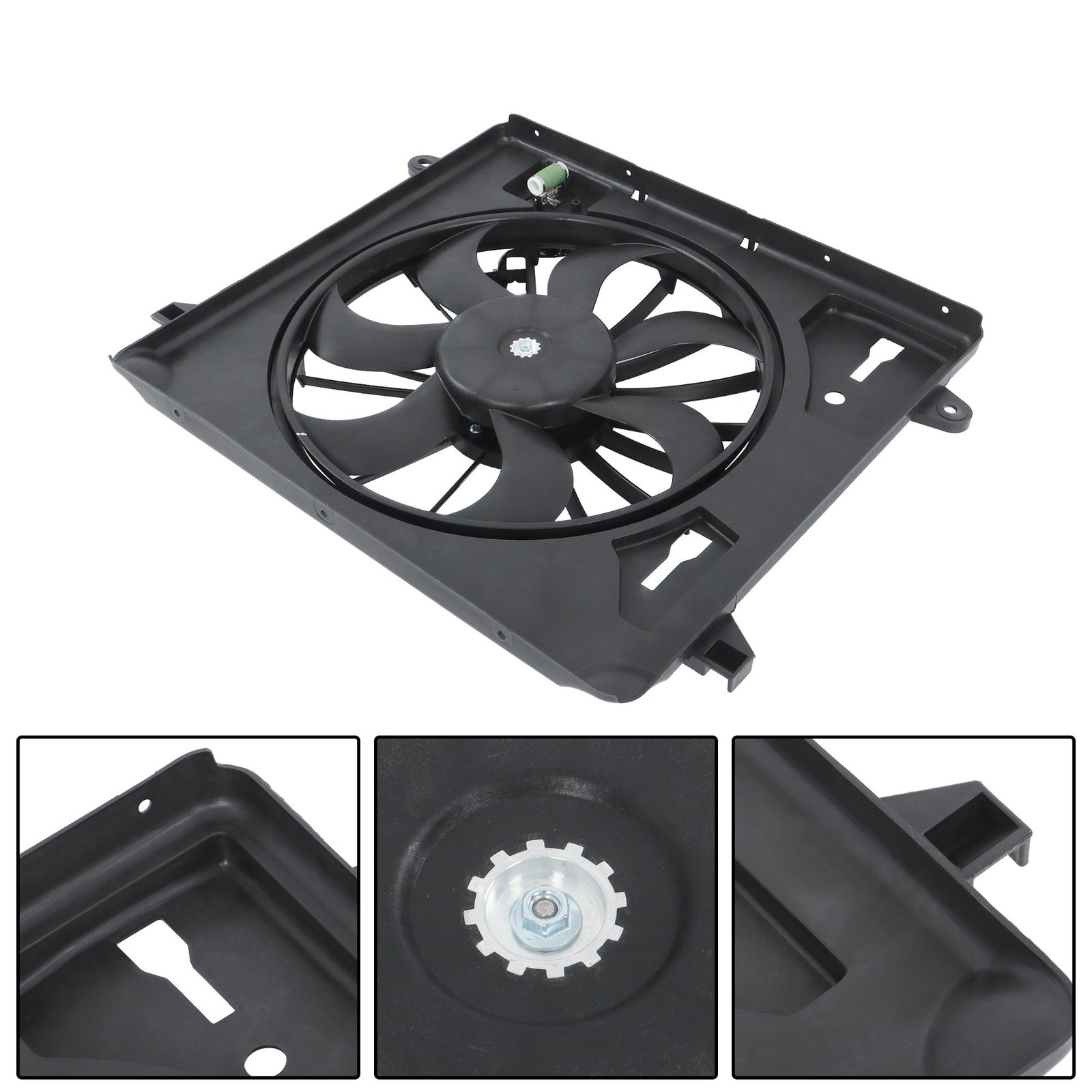 For Jeep JK Wrangler 2007-2011 V6 3.8L 55056642AB Radiator Cooling Fan Assembly thumbnail 5