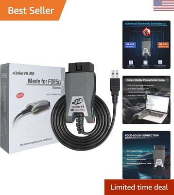 VGATE FORScan Adapter - Hassle-Free Diagnostics with Automatic Network Switching