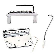 Durable Guitar Bridge Tailpiece with Wrenchs whammy guitar bar Springs