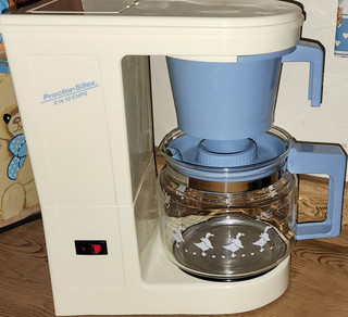 Vintage Proctor Silex Coffee Maker Blue Goose Matching Pot Country Geese Works
