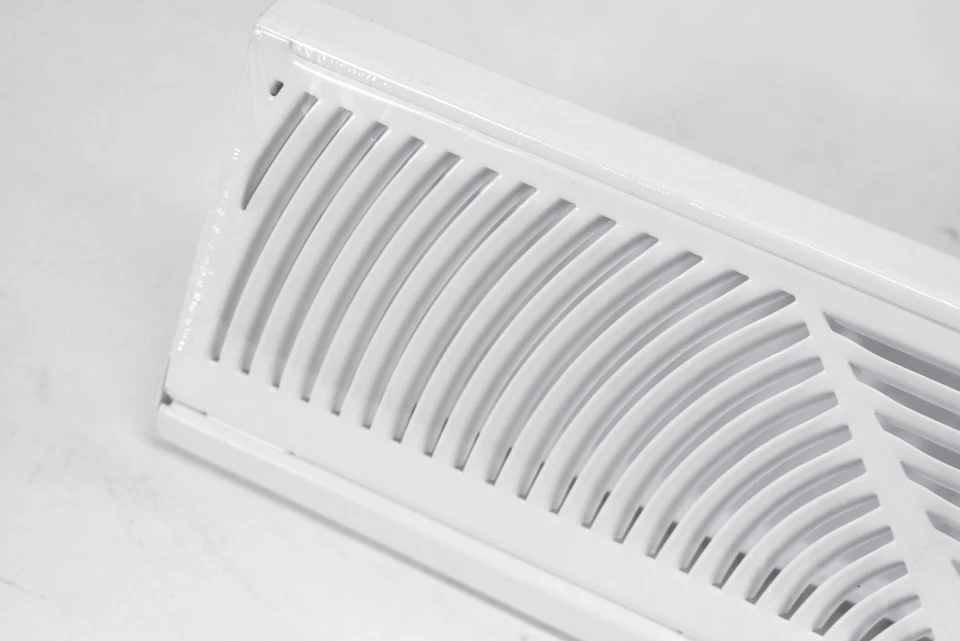 TRUaire 18 Inch Floor Diffuser C118SW White Paintable 3-Way Air Vent Register - Image 3 of 4