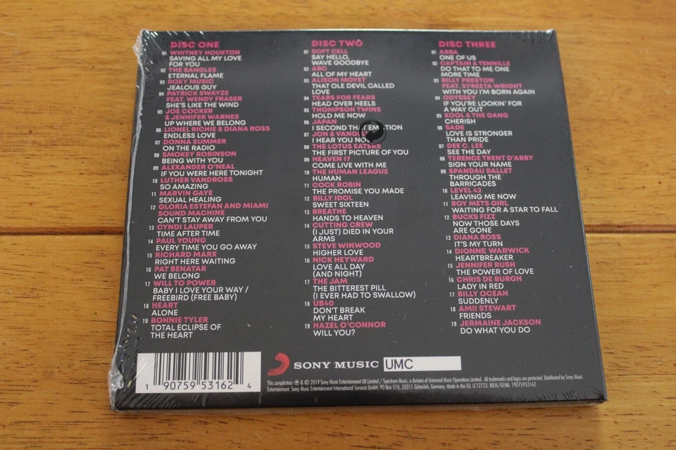 Various Artists CD The #1 80s Love Album 3CD Pop New Wave New Sealed Sony UMC Foto 2 de 2