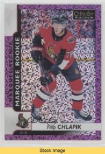 2017-18 O-Pee-Chee Platinum Marquee Rookies Violet Pixels Filip Chlapik READ 5jx
