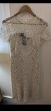 Ralph Lauren Lace Cream Cocktail Dress