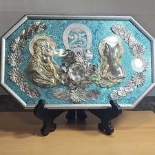 Vintage Religious Plaque 25th Anniversary Blu...