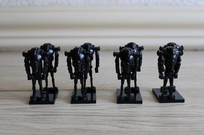 8x StarWars Super Battle Droid Mini-Figur schwarz