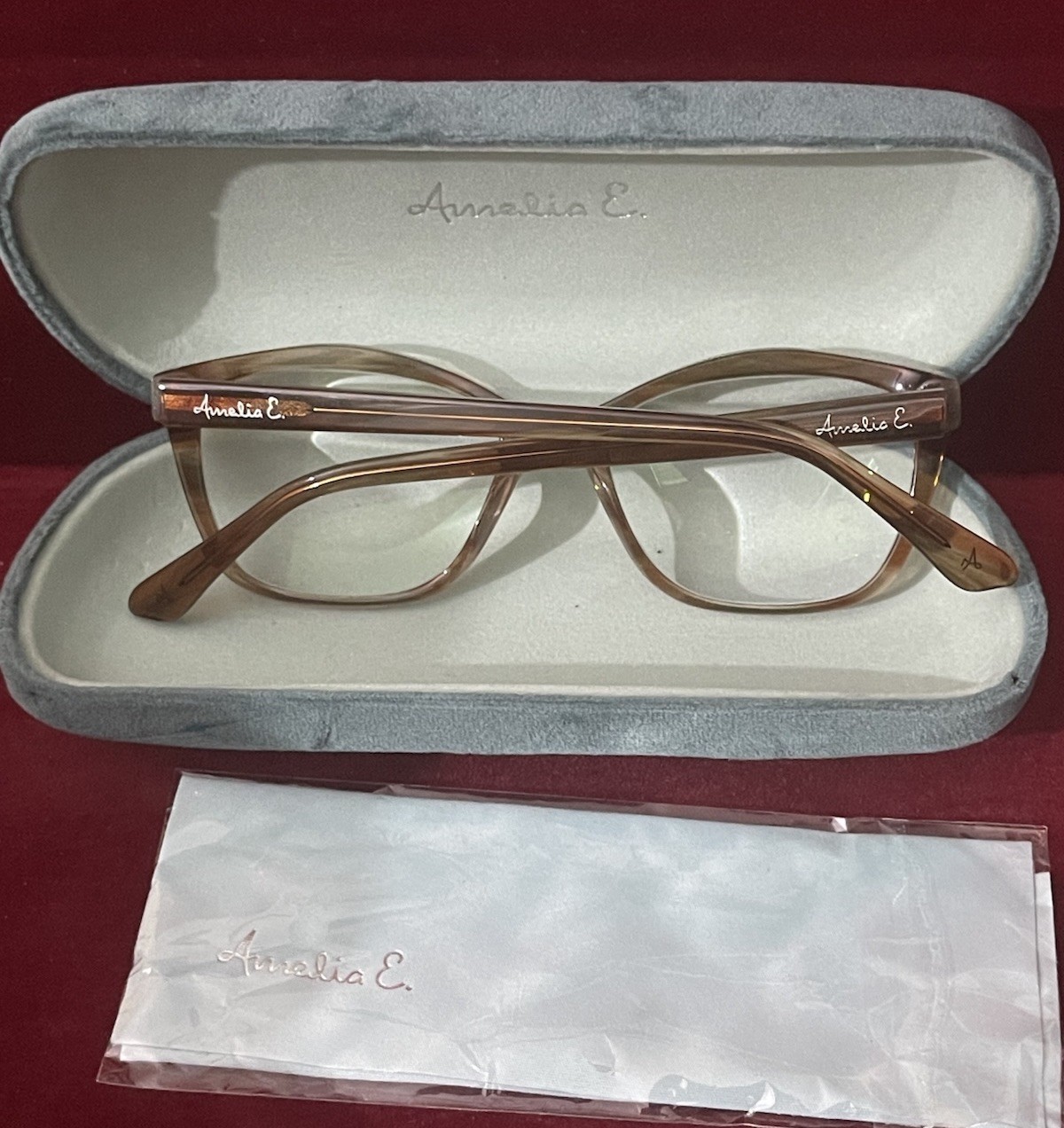 Amelia E Chardonnay Beige/Clear 35-002735 Eyeglasses Frames 52-17-145