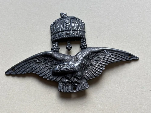 ww2 Hungary Horthy era Air Force Pilot Cap Badge Eagle wings