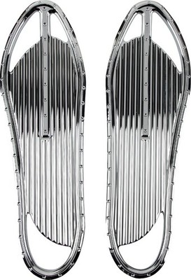 Covingtons Floorboards Chrome Dimpled #C1334-C Harley Davidson
