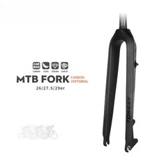 Forcella rigida mountain bike carbonio forcella anteriore 26/27,5/29" bicicletta tubo dritto
