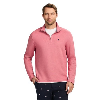 Men's Performance Comfort Quarter Zip Long Sleeve Shirt, Holly Berry, X-Large