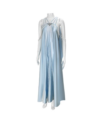 Padme Amidala Cosplay Fantasia Padme Nightgown Costume Blue Night Dress |  eBay