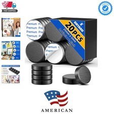 20Pcs Ceramic Magnets for Crafts, 25x5mm Strong Round Magnets with Adhesive B...