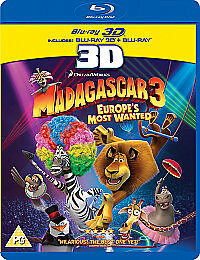Madagascar 3 - Europe's Most Wanted (Blu-ray 3D, 2014)