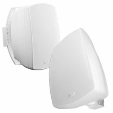6.5" Outdoor Patio Speaker Pair 150W, 2-Way Swivel/Pivot Mount IP54 White AP650
