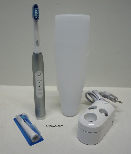 Oral B Pulsonic Slim Luxe 4200 Platinum Elektrische Schallzahnburste 198598 Gunstig Kaufen Ebay