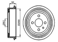 Tambour de frein Opel ASCONA