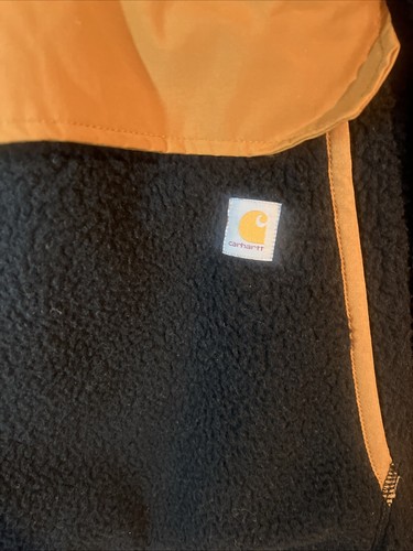 Carhartt Damen Relaxed Fit Fleece Pullover Jacke Schwarz LARGE NEU mit Etikett - Bild 3 von 14