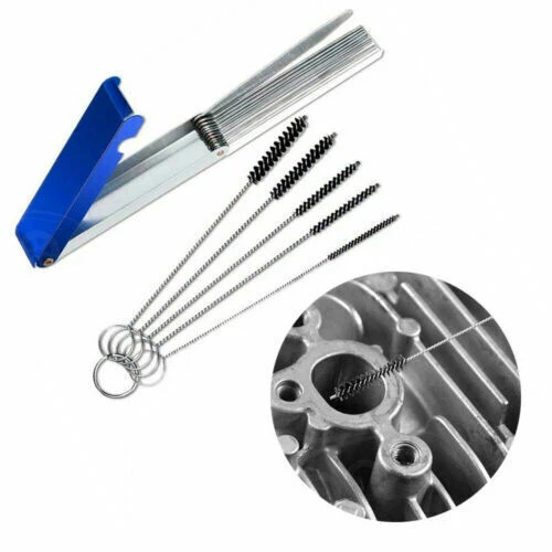 Juego de herramientas de limpieza para quitar chorro de suciedad de carbono carburador de motocicleta piezas accesorios Foto 2 de 4