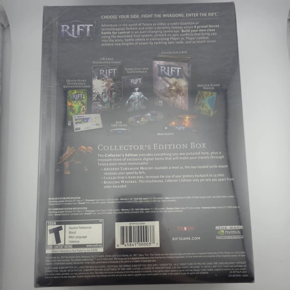 Rift: Collector's Edition, 2011, Giant Big Box, New & Sealed - Image 3 of 4