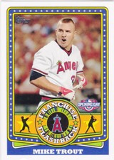 MIKE TROUT Angels TOPPS FRANCHISE FLASHBACKS Baseball Insert Opening Day Card!!