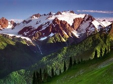 Landscape mountains mount olympus washington olympic Custom Gaming Mat Desk