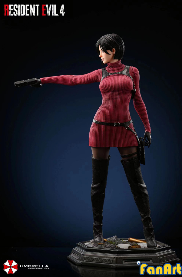 Fanart Studio Resident Evil 1/4 Ada Wong Squatting