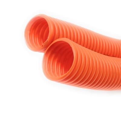 100 Foot 30M 1-1/4'' Direct Burial Corrugated Conduit for Fiber Cables 100 ft