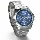 Men's Casual Stainless Steel Band Quartz Analog Round Wrist Watch Valentine Gift