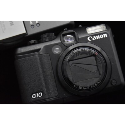 Canon PowerShot G10 14.7MP Compact Digital Camera Black 90% New