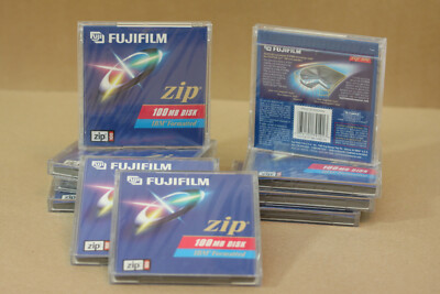 10 x FUJIFILM ZIP 100 Disk 100MB IBM formatiert