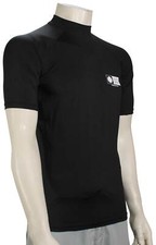 Salty Crew Shelter SS Rash Guard - Black - New