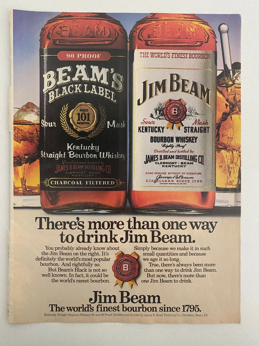 Пару постеров старой рекламы алкоголя. Бурбон Jim Beam История,Алкоголь,Крепкие напитки,Реклама