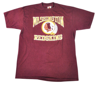 Vintage Washington Redskins Logo 7 80s NFL Football Maroon Shirt Size ...