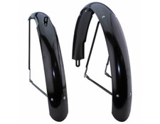 Black 26" Balloon Bicycle Fender Set Ducktail or Classic Lowrider Cruiser Bikes