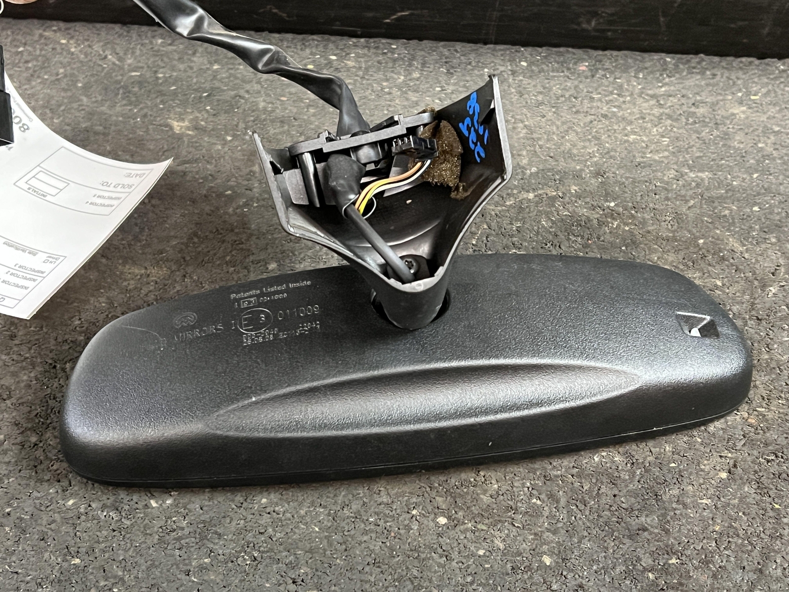 03-08 MASERATI QUATTROPORT REAR VIEW MIRROR