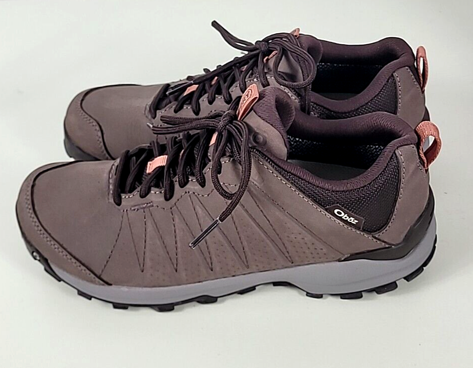 Oboz Sypes Low B-DRY Waterproof Hiking Shoes Mens 12 Peat Brown Nubuck Leather Oboz Sypes Low Leather B-DRY Hiking Shoe - Men main image 4