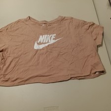 Nike Shirt Womens 2XL XXL peach Loose Fit Tee Center Swoosh Logo