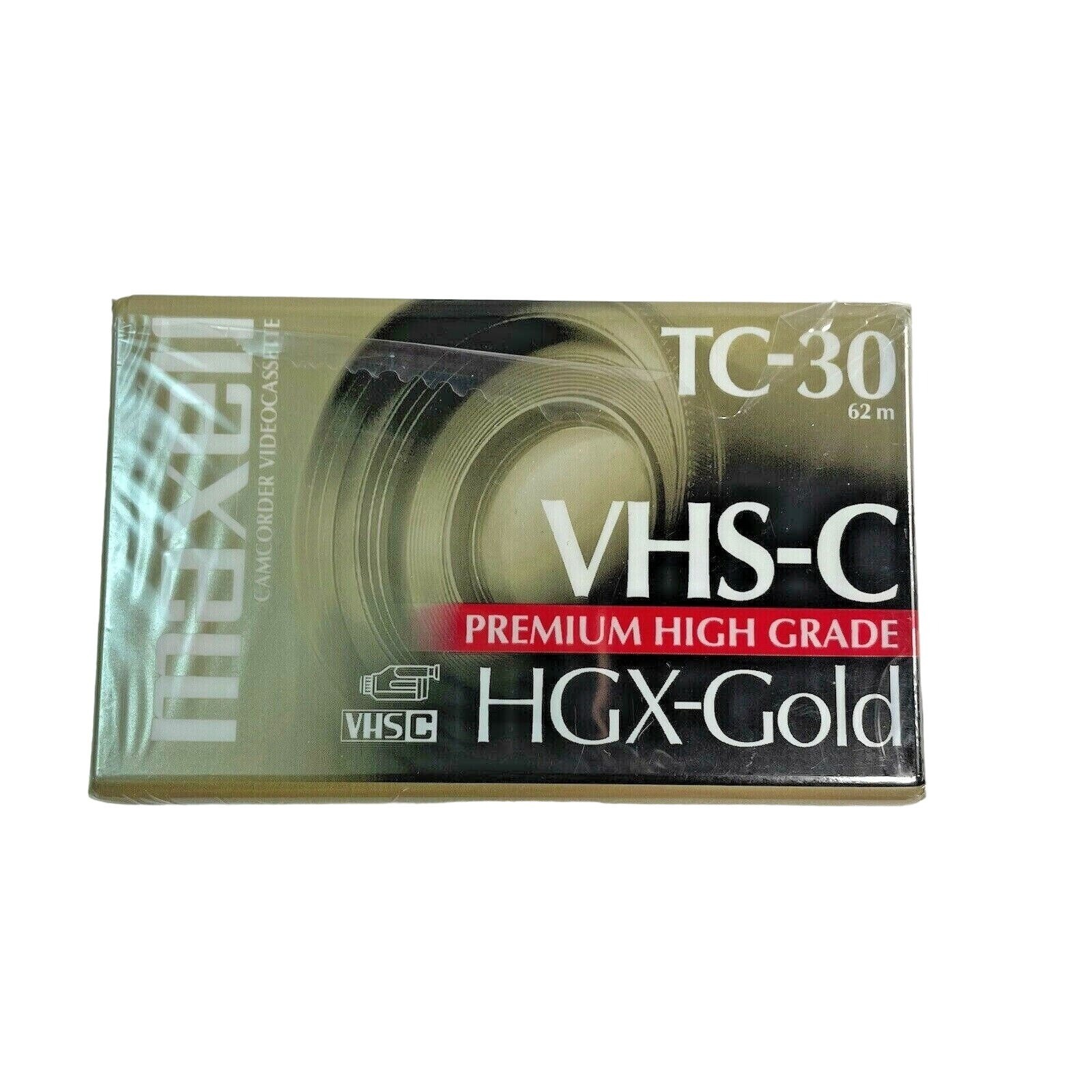 Maxell TC 30 HGX Gold VHS-C Premium High-Grade 90-Min Video Camcorder Tape-image