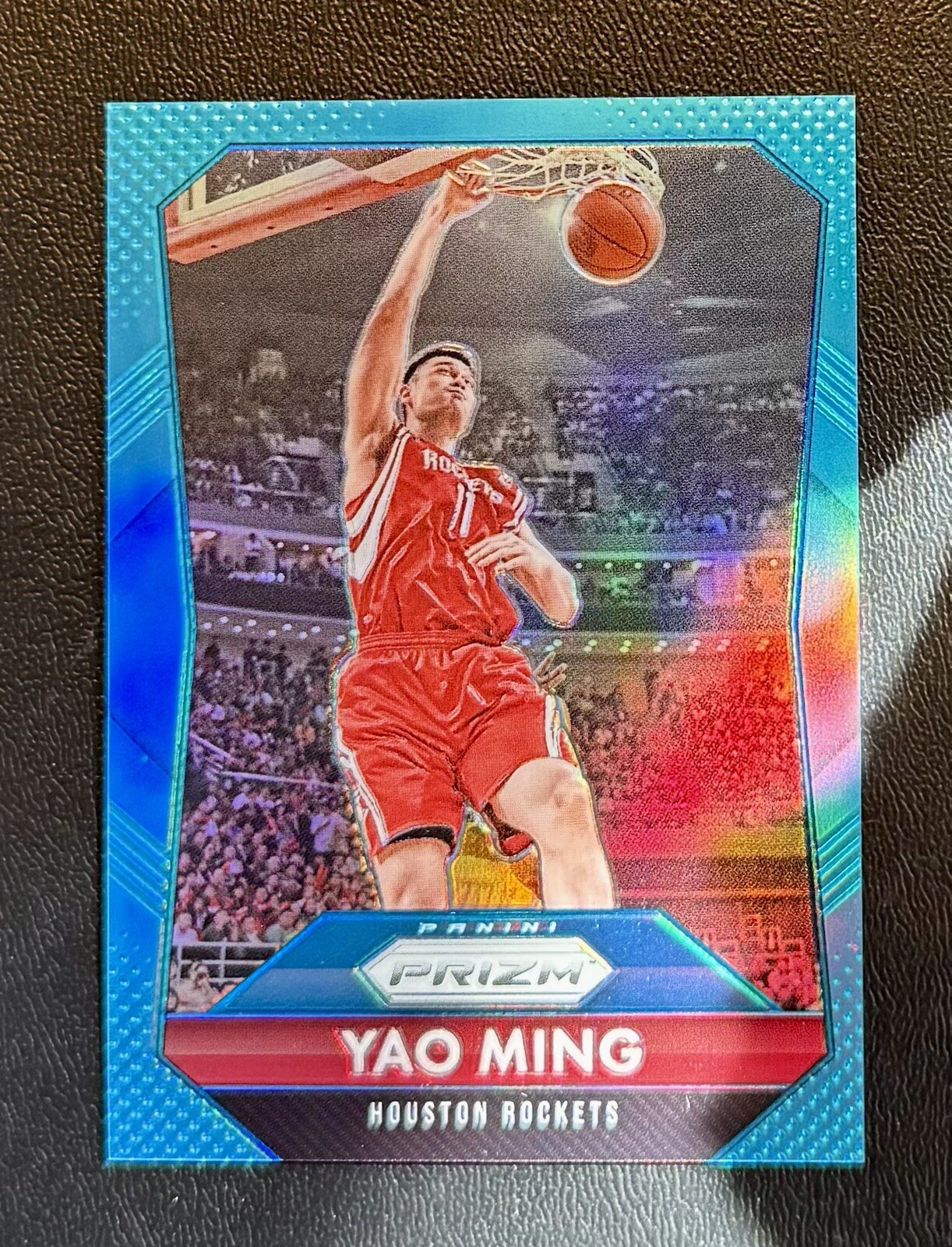 2015-16 Panini Prizm YAO MING Light Blue Prizm /199 HOF #262 Houston Rockets