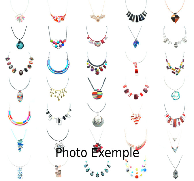 Bijoux fantaisie en lot de 100 pièces de marque Ikita et Bohm en acier doré pour femme L01