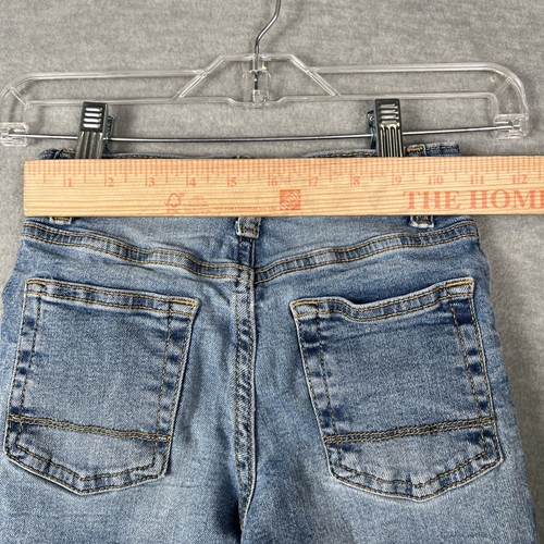 Cat & Jack Jeans Kids 6 Blue Medium Wash Faded Straight Leg Stretch 20x19 - Picture 7 of 12
