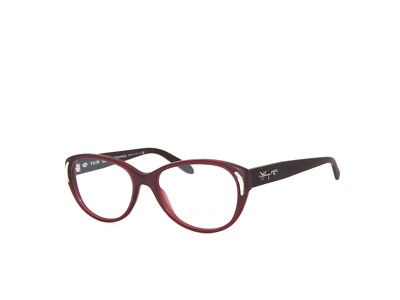 Tiffany & Co. Women\'s Glasses TF 2086 G (8174) Pink-Brown Frames 52-17-140 Tiffany & Co. TF 2086-G 8174 Cat Eye Burgundy Eyeglasses  main image 4