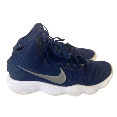 Nike Hyperdunk 2017 Basketball Shoes Navy Silver White Men 7.5 Women 9