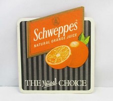Vintage Schweppes Natural Orange Juice Drink Coaster